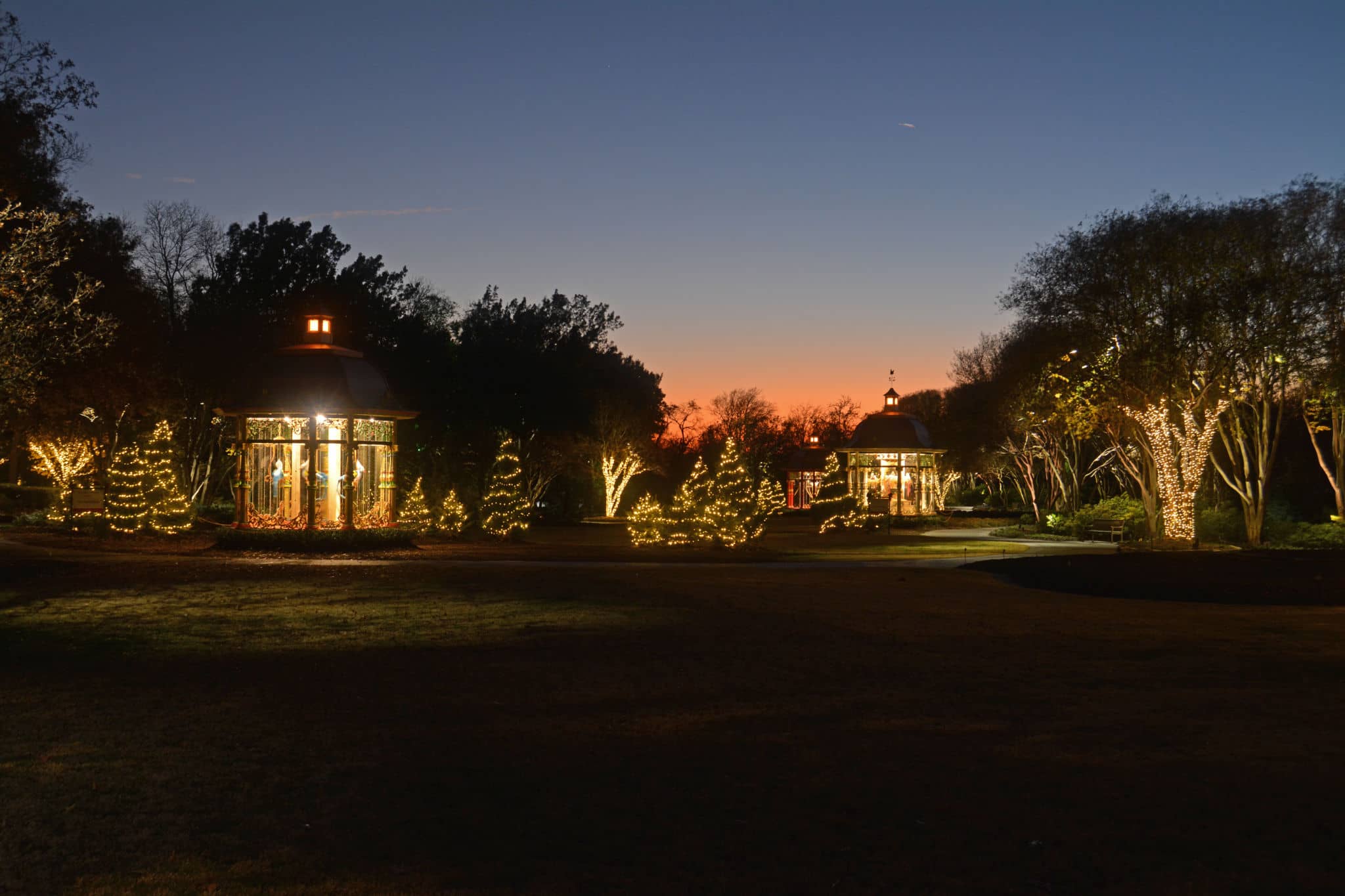 The Dallas Arboretum is Displaying over One Million Lights for the