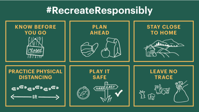 public lands and waters, recreate responsibly